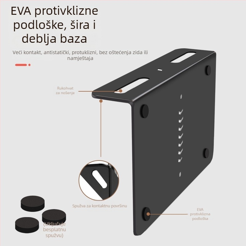 Držač projektora za stolni, noćni i kauč ili sofa – univerzalni metalni nosač s skrivenim šavom, od ugljikova čelika