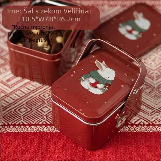 Kutija za skladištenje figura, tinplate, kapacitet 2L, model 201223006, stil nacionalnog trenda