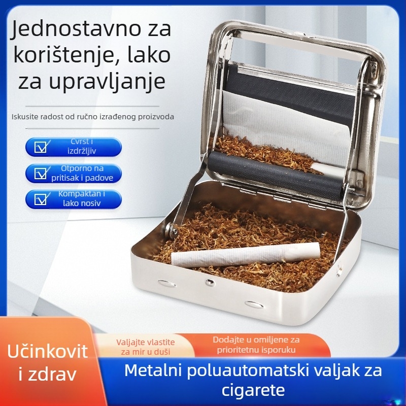 Ručna mašina za uvijanje cigareta, poluautomatski podesiva, prijenosna, mogućnost prilagodbe