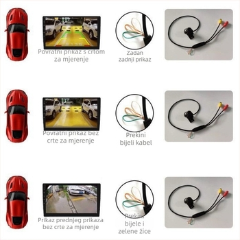 360° panoramska fisheye kamera s metalnim kućištem, 600TVL, AHD/CVBS, 12V