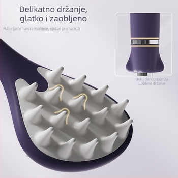 Proširiva višedijelna grebalica za leđa, od nehrđajućeg čelika