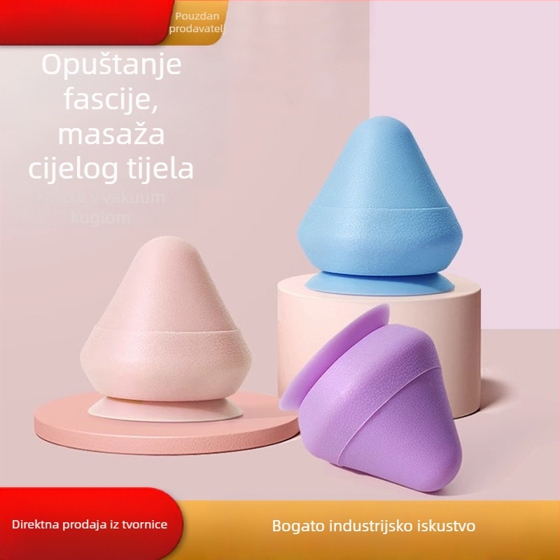Ručna masažna lopta za fasciju/meridijan — silikon, Chengkai, za zdrav masiranje i opuštanje mišića stopala, vrata, leđa i struka.