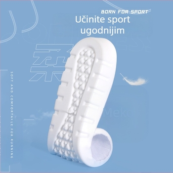 PU sportske uloške za tenisice, visoka elastičnost i apsorpcija udara, memorijska uloška, cijela uloška