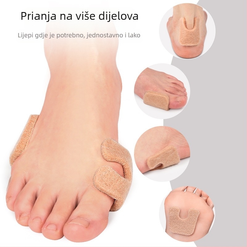 Filc podložak za prednji dio stopala za sandale – pola uloška, metatarzalna podrška, protivklizno i upija znoj