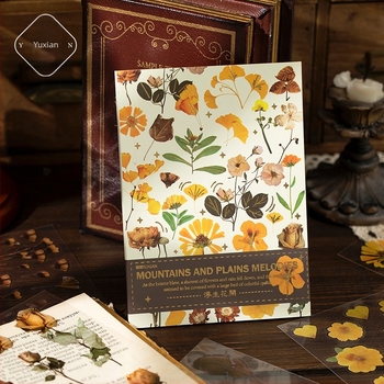 Knjiga naljepnica - PET materijal, retro stil, postupak tiska, Idle language marka