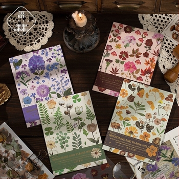 Knjiga naljepnica - PET materijal, retro stil, postupak tiska, Idle language marka