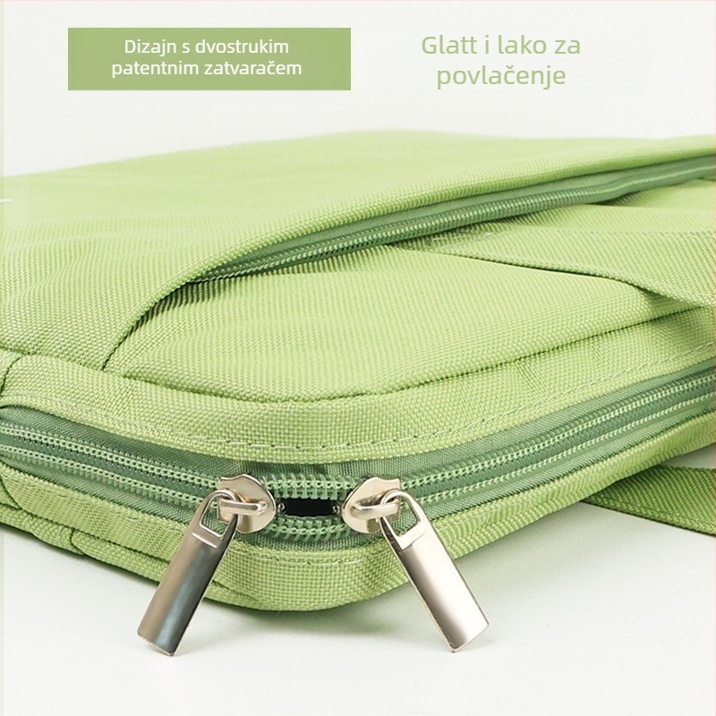 EN248 Platnena Torba za Datoteke, Za Školu i Ured, S Zipom, Kvadratni Dizajn, Marka HUA JIE