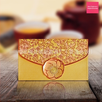 Novčana omotnica u stilu novčanika, brend Happy, posebni papir, otisak logotipa, za proljetni festival