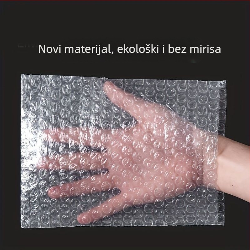 Dvostrano proziran balon film za pakiranje; Materijal PE; Debeli dvostrani film; Uključuje balon vrećicu; Bez logotipa