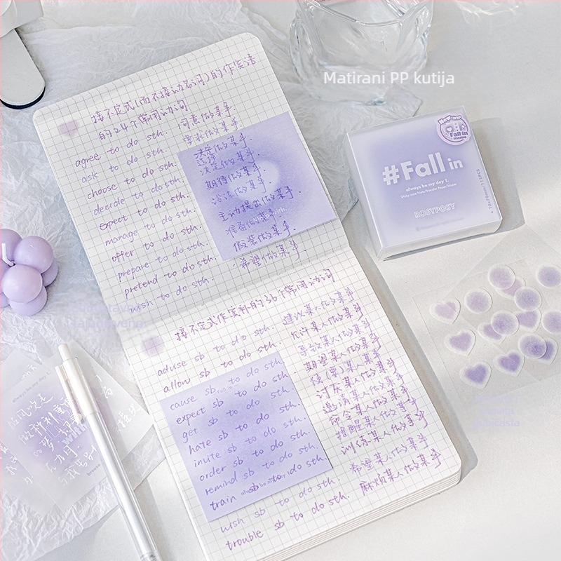 Planwith RosyPosy Soft Blush Višefunkcijske bilješke – Bilješke za atmosferu – Brick papir stil – IP: Ne