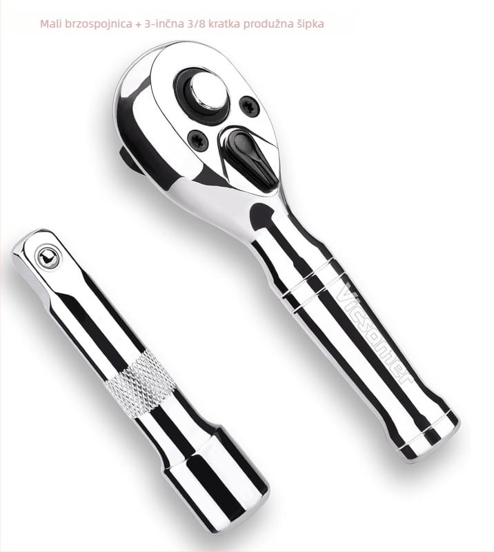 Glava kutnog ključa, kromirana čelična, kromirana površina