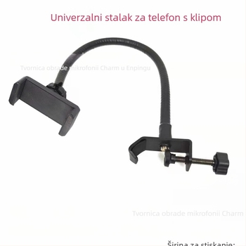 360° rotirajući držač za mikrofon za stolnu upotrebu – univerzalni klip držač za konferencije i prijenos uživo