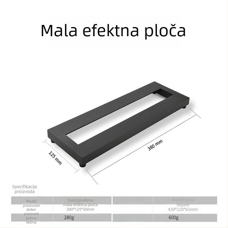 Izuzetno lagani pedalboard za električnu gitaru s Velcro držačem i torbom za pohranu