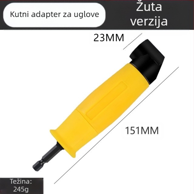 105° kutni adapter za odvijač za bušilicu, krom-vanadij čelik, marka: Other