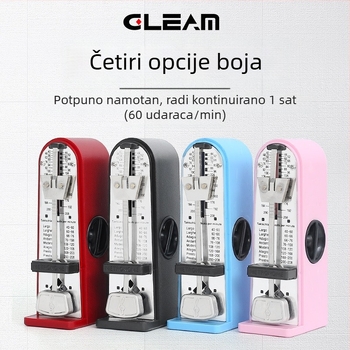 Mehanički metronom za pijanističke ispite, kompaktan i precizan mini metronom, univerzalni mjerač ritma za gitaru, violinu i Guzheng — GLEAM