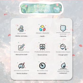 Digitalna uljna slika – DIY ručno bojanje ruže, prilagodljivo, drveni masivni okvir, moderni minimalistički stil, pogodna za dnevni boravak, restoran i hodnik