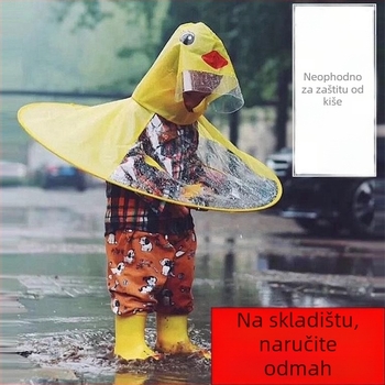 IIAMGHC Dječji karikatura podijeljeni kišni pončo – PVC tkanina, vodootporan PVC sloj, namijenjeno djeci
