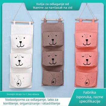 Zidna torba za pohranu uz krevet, platno (8 Amine), vodootporna, studentski dom