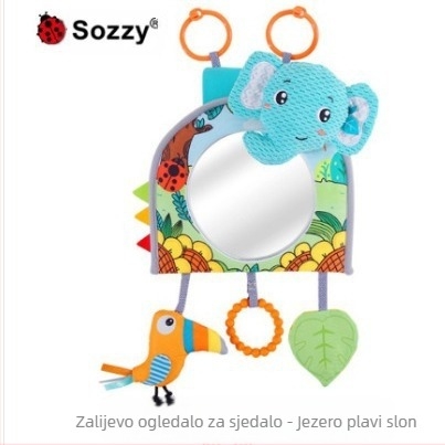 Plišana viseća igračka za stražnje ogledalo automobila za bebe (0–3 godine) – umirujuća igračka