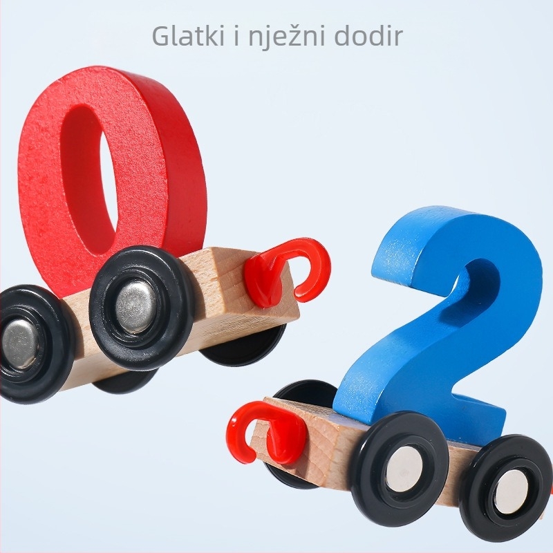 Dječji drveni blokovi za vlak, uzrast 4-6 godina, 0-38 komada