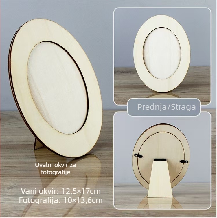 Drvena foto rama, moderni minimalistički stil, marka Yafui.