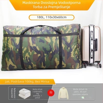 Torba za skladištenje jorgana i odjeće, vodootporna, ojačana, bez mirisa, dvostruka, prilagodljiva