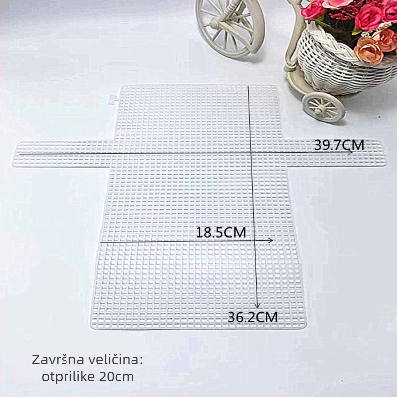 Plastična pločica za oblikovanje dna torbe – DIY dodatak za torbe, šešire i ruksake