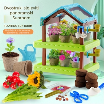 DIY komplet za praćenje rasta biljaka - Plastika, Višenamjenski, Bez električne energije, za djecu 4–6 godina