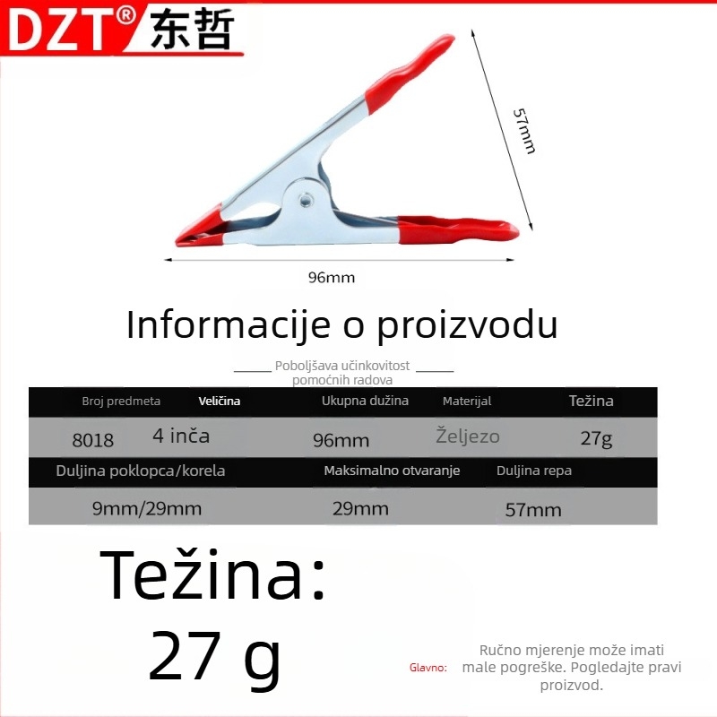 Klip za fotografiju i stolarstvo — brend Mei Fang — tip: klip; primjena: 1; specifikacije: metalni klip