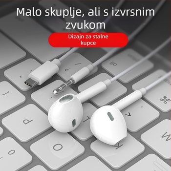 In-ear žične slušalice s basom i mikrofonom, model 20160517, duljina kabela 120 cm