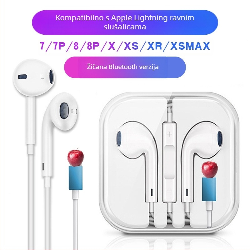 In-ear žične slušalice s basom i mikrofonom, model 20160517, duljina kabela 120 cm