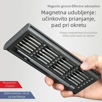 24/63-in-1 precizan set odvijača za popravak mobitela, magnetni, S2 legura alatne čelika, težina 0.36