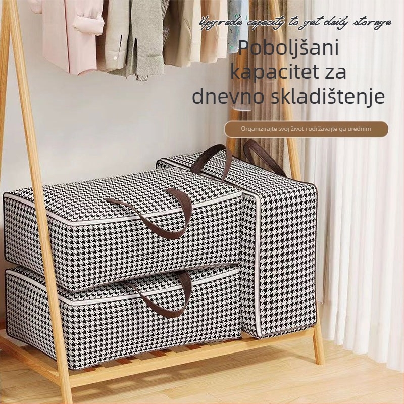 Torba za skladištenje deka i odjeće, torba u stilu ručne torbe, netkani materijal, višenamjenska, za preseljenje i skladištenje u spavaćoj sobi, model 103