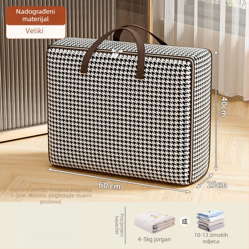 Torba za skladištenje deka i odjeće, torba u stilu ručne torbe, netkani materijal, višenamjenska, za preseljenje i skladištenje u spavaćoj sobi, model 103