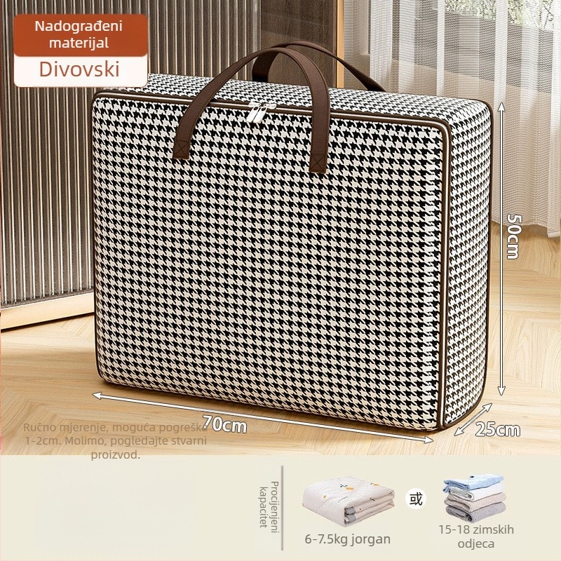 Torba za skladištenje deka i odjeće, torba u stilu ručne torbe, netkani materijal, višenamjenska, za preseljenje i skladištenje u spavaćoj sobi, model 103