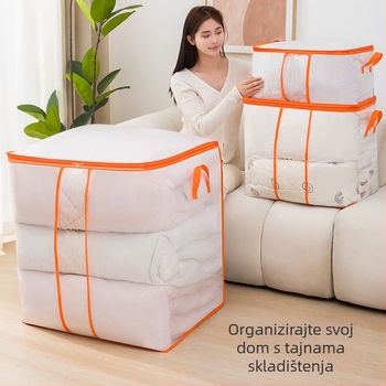 PVC torba za pohranu prekrivača - Veliki kapacitet, Vodootporna i otporna na vlagu, Prozirna, Višenamjenska za spavaću sobu