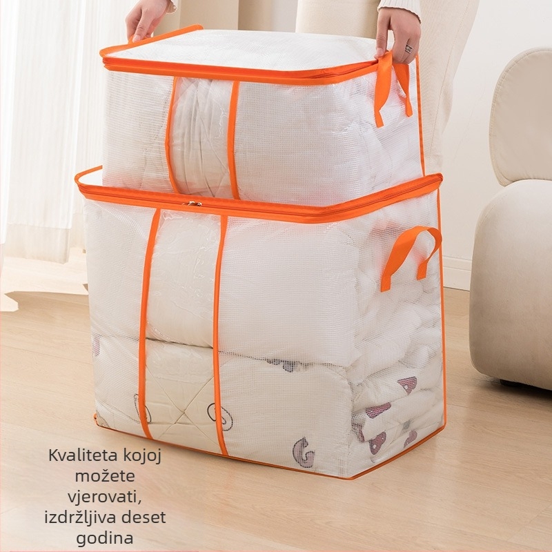 PVC torba za pohranu prekrivača - Veliki kapacitet, Vodootporna i otporna na vlagu, Prozirna, Višenamjenska za spavaću sobu