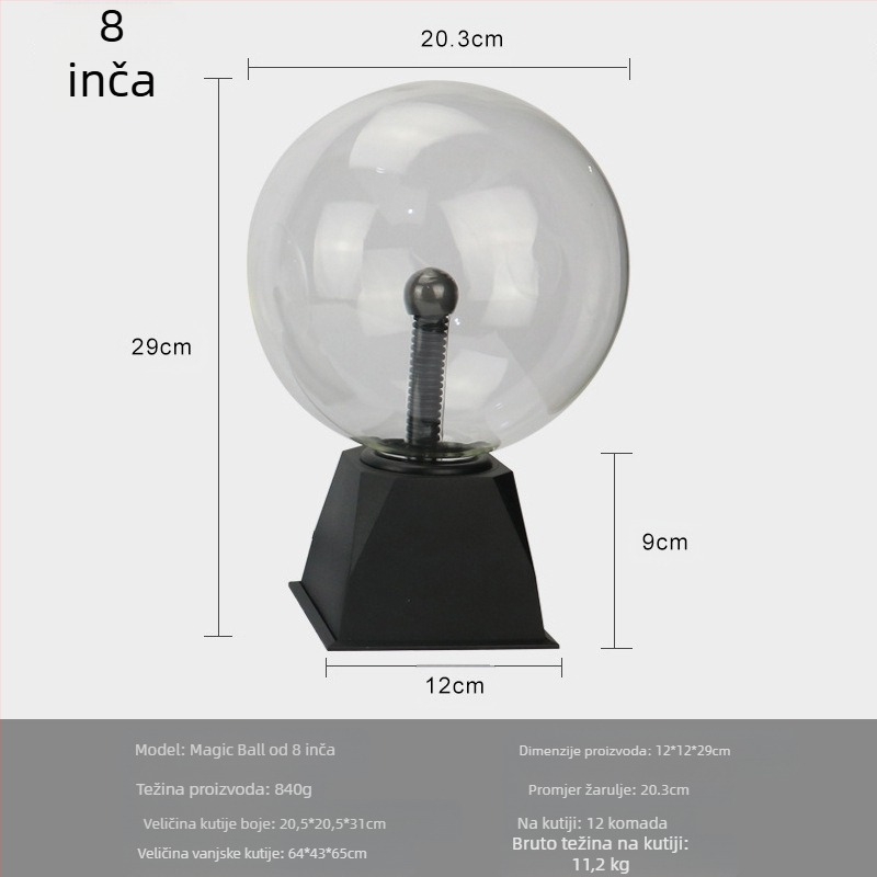 Hao Li Geometrijska staklena kugla – ručno puhana od visokokvalitetnog borosilikatnog stakla, prilagodljiva, polirana površina, ispis logotipa