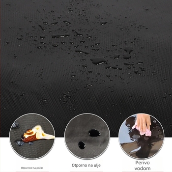 Okrugla protupožarna podloga za stol; otporna na plamen, visoka toplinska izolacija, otpornost na visoke temperature.