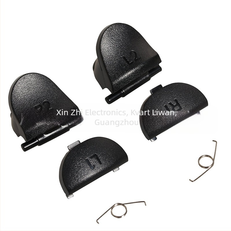 Dijelovi za popravak PS4 kontrolera, ABS materijal, kompatibilan s PS4, paket od 10 komada, vodljivo ljepilo za gumbe s gljivicastim vrhom L1 R1 L2 R2