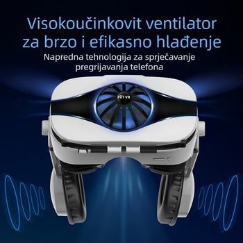 FIITVR 5F VR naočale, all-in-one nosivi sustav, ABS, 357 g, kompatibilno s Androidom, iOS i Windows Mobile