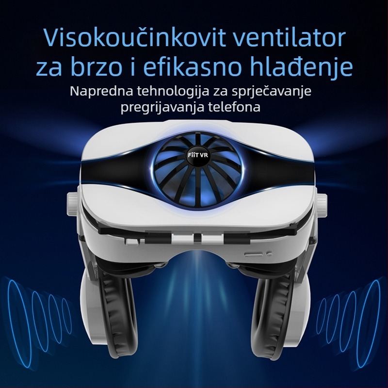 FIITVR 5F VR naočale, all-in-one nosivi sustav, ABS, 357 g, kompatibilno s Androidom, iOS i Windows Mobile