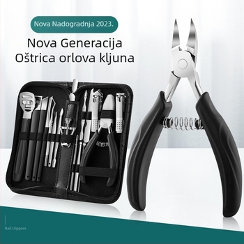 Set za njegu noktiju s kliještima za brazde nokta i alatom za urasli nokat — Sharp blade, plast + nehrđajući čelik, univerzalno