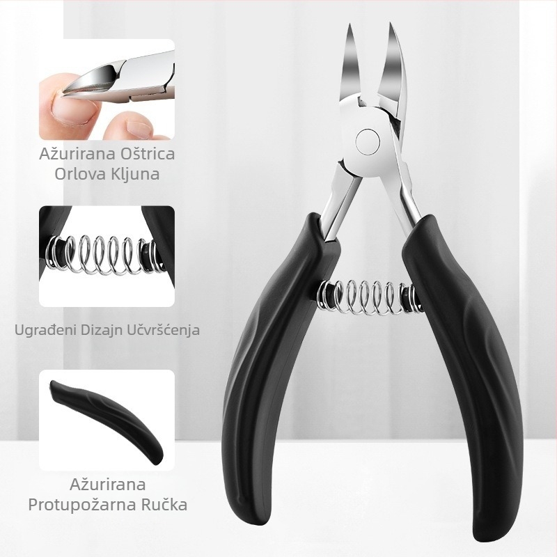 Set za njegu noktiju s kliještima za brazde nokta i alatom za urasli nokat — Sharp blade, plast + nehrđajući čelik, univerzalno