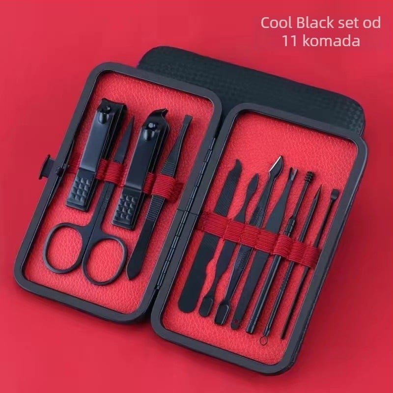 Set alata za rezanje noktiju za kućnu upotrebu, nehrđajući čelik, kliješta za nokte u obliku sokolovog kljuna, kompletan pedikurni set, mogućnost otiska logotipa