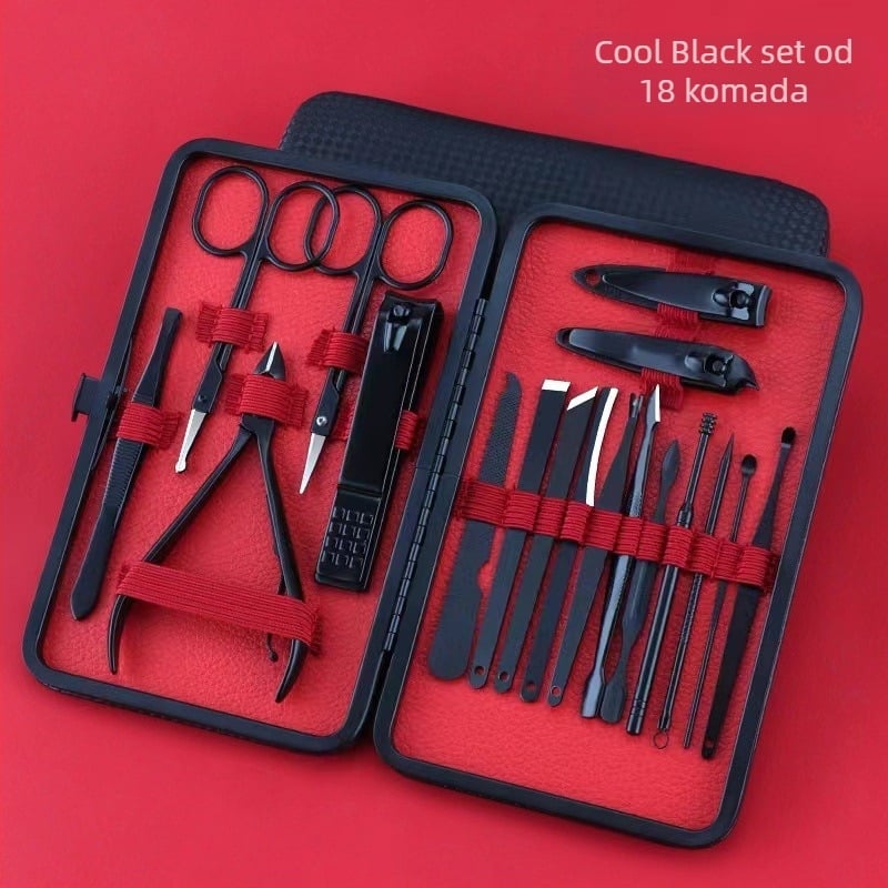 Set alata za rezanje noktiju za kućnu upotrebu, nehrđajući čelik, kliješta za nokte u obliku sokolovog kljuna, kompletan pedikurni set, mogućnost otiska logotipa