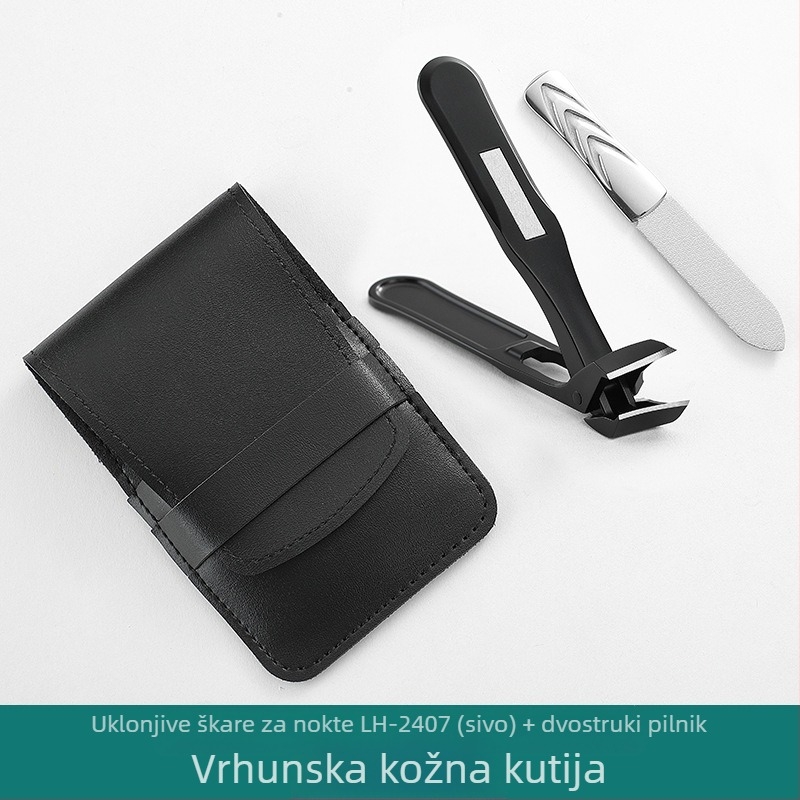 Set kliješta za nokte s nagnutim otvorom i dugom ručkom – nehrđajući čelik, praškasto lijevanje, veliki otvor