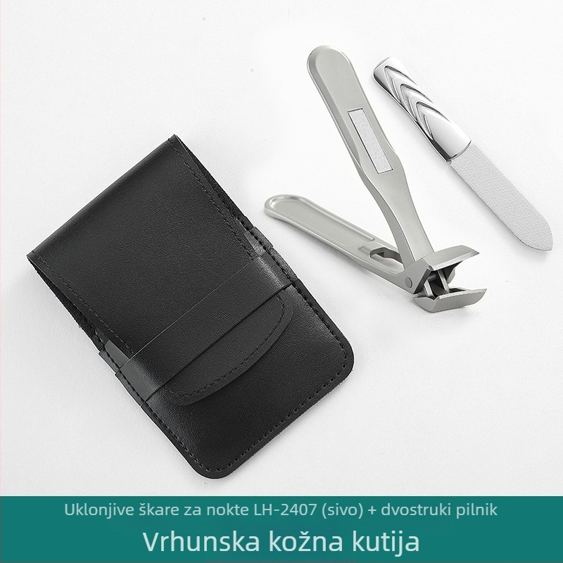 Set kliješta za nokte s nagnutim otvorom i dugom ručkom – nehrđajući čelik, praškasto lijevanje, veliki otvor