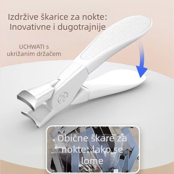 Kliješta za nokte za debeli tvrdi nokti, nehrđajući čelik, prijenosno, pakiranje 500 kom.