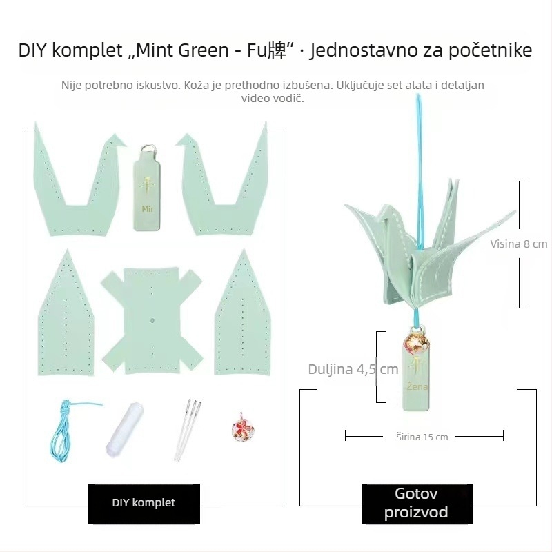 DIY kožni talisman – komplet za ručnu izradu dara za Dan oca, Dan majke i Dan učitelja